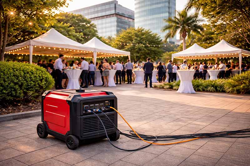 Ενοικίαση γεννήτριας inverter. Αθήνα. Eταιρική εκδήλωση στο Μαρούσι.